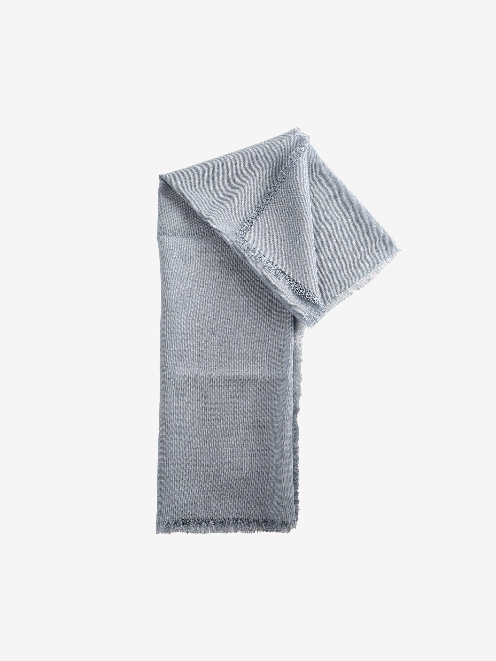Grey scarves, front view