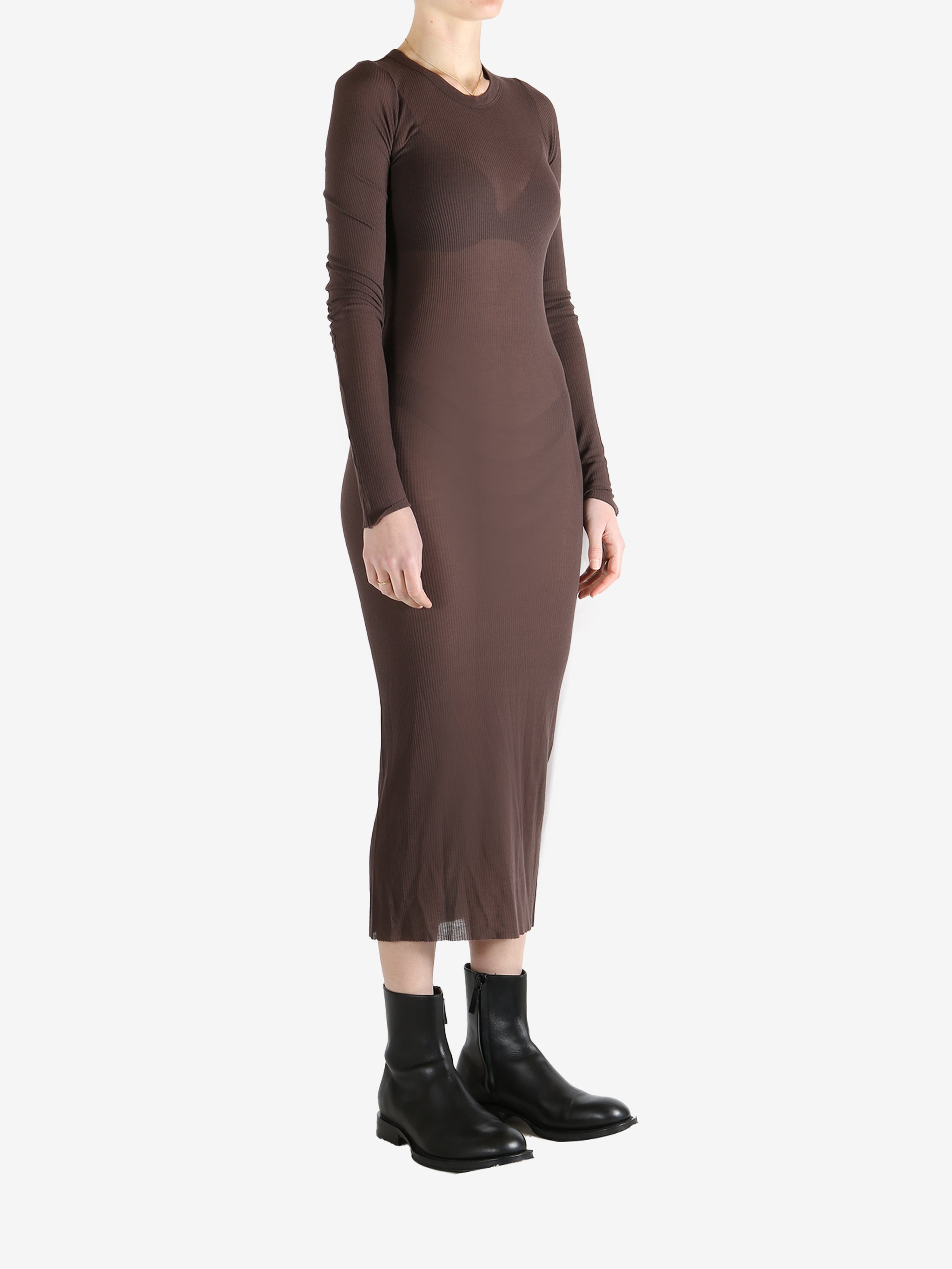 Brown dresses, full body view