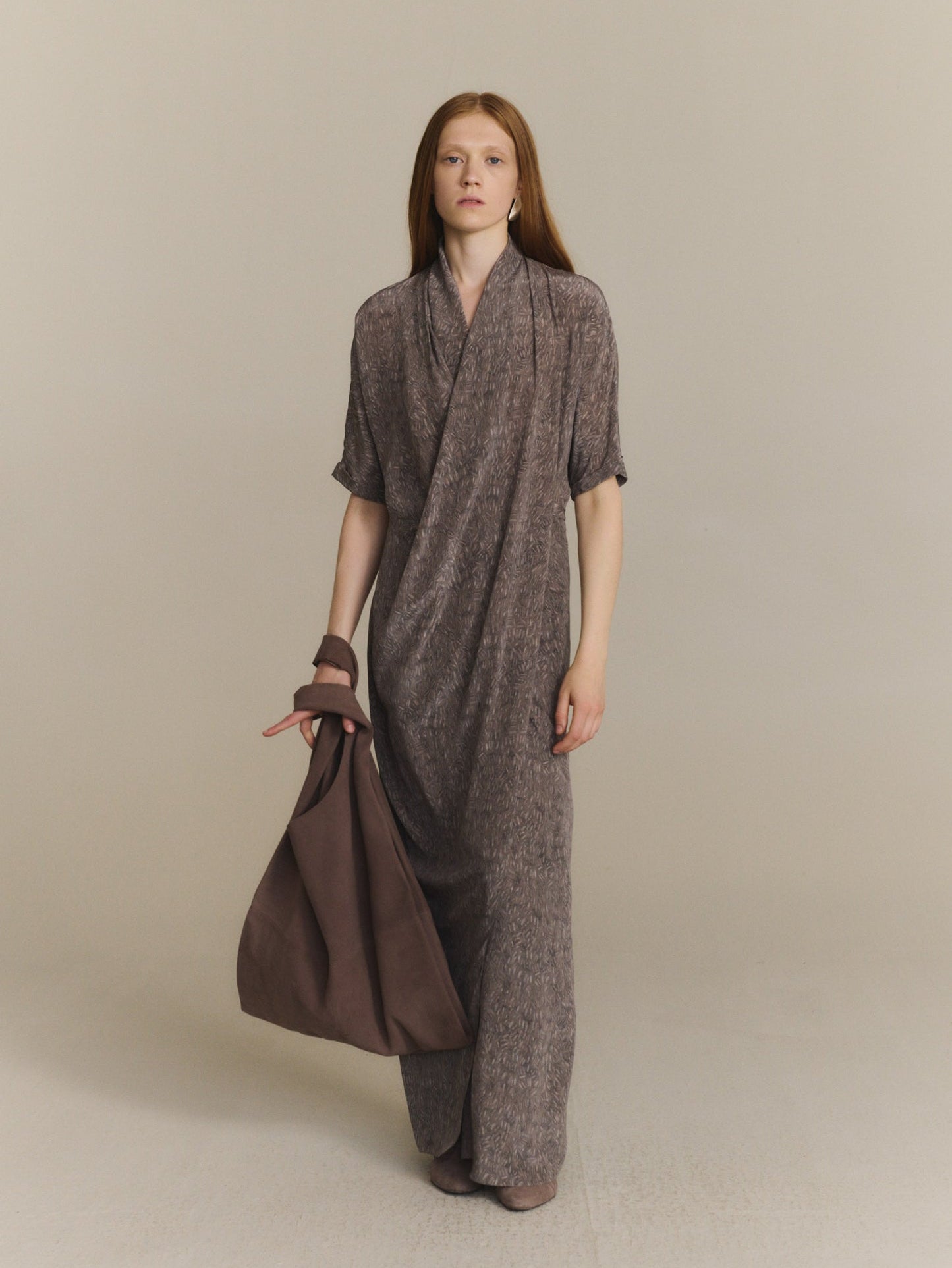 Brown dresses, full body view