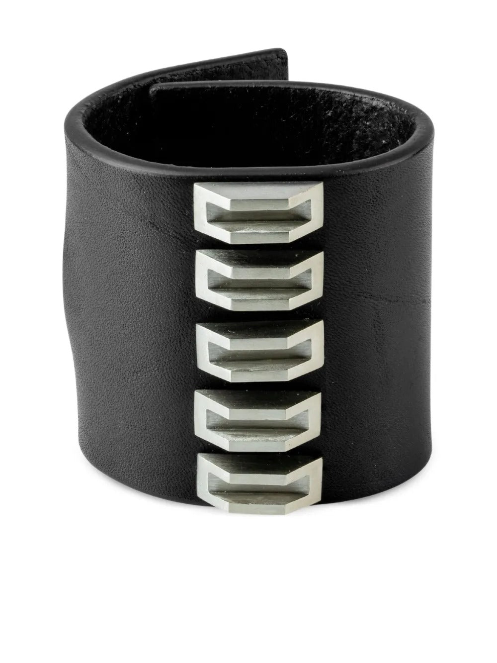Black bracelet, front view