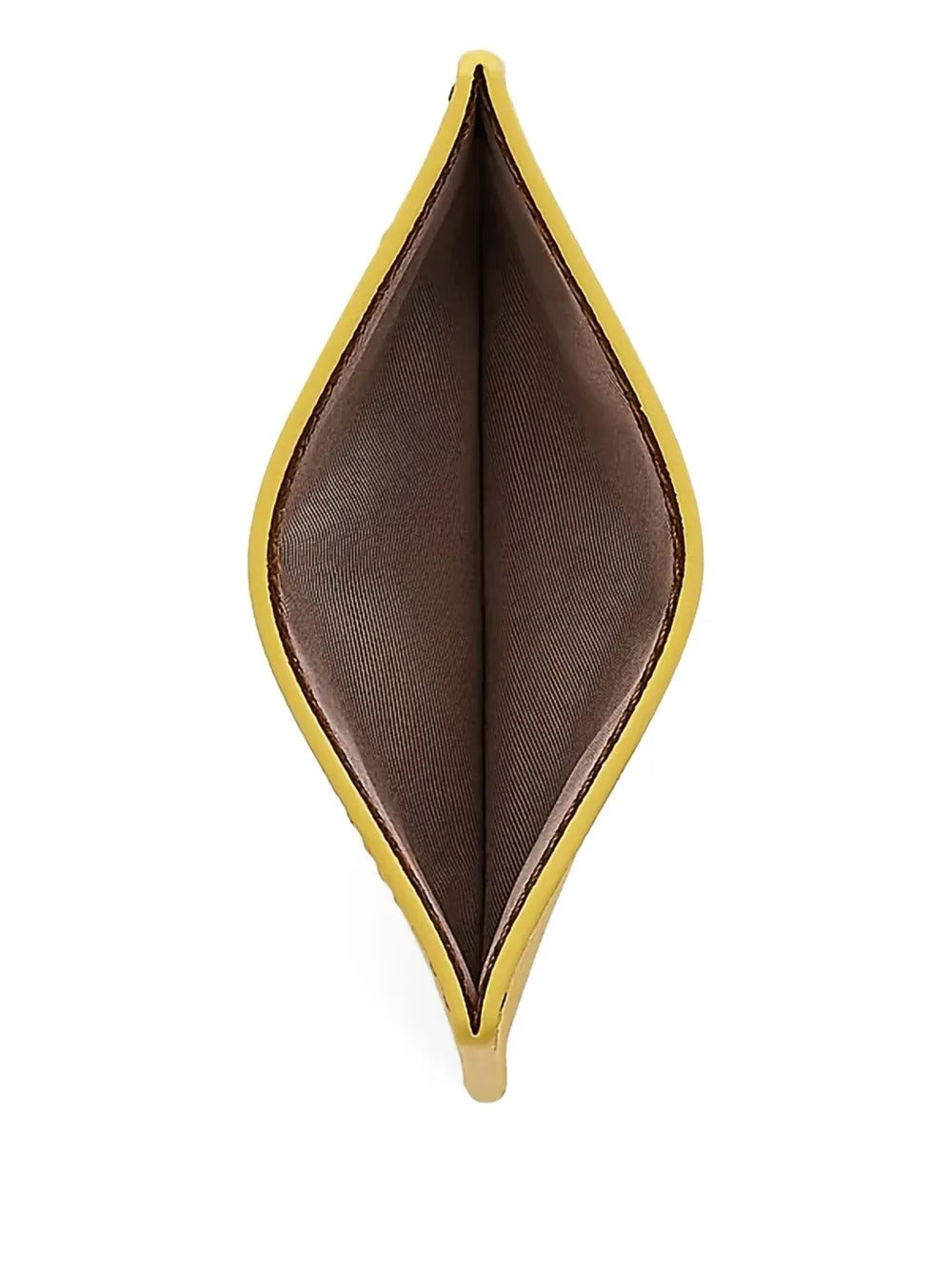 Yellow card holder, top view