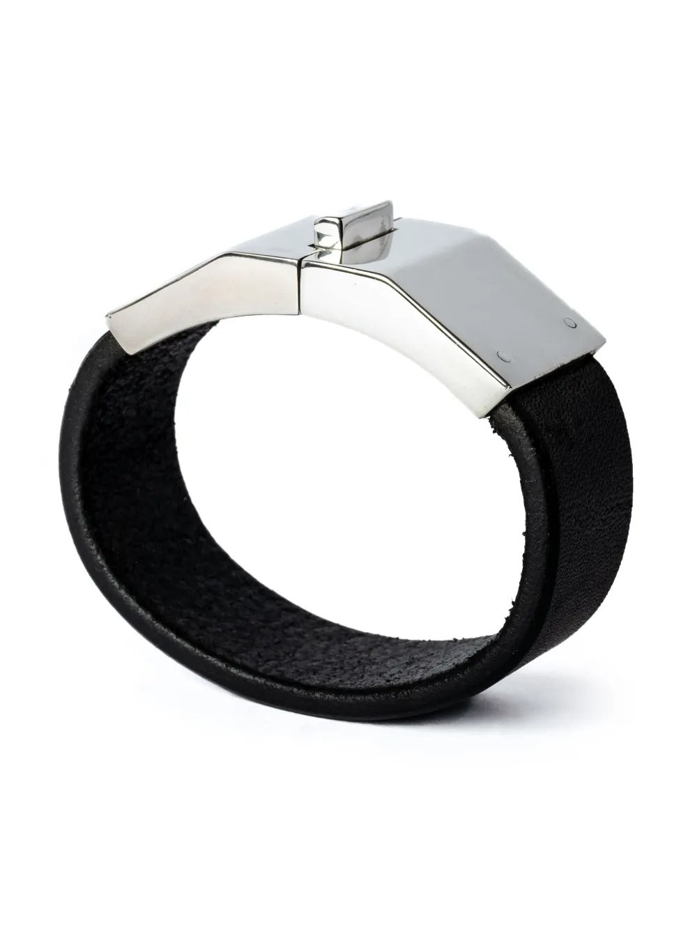 Black bracelet, front view