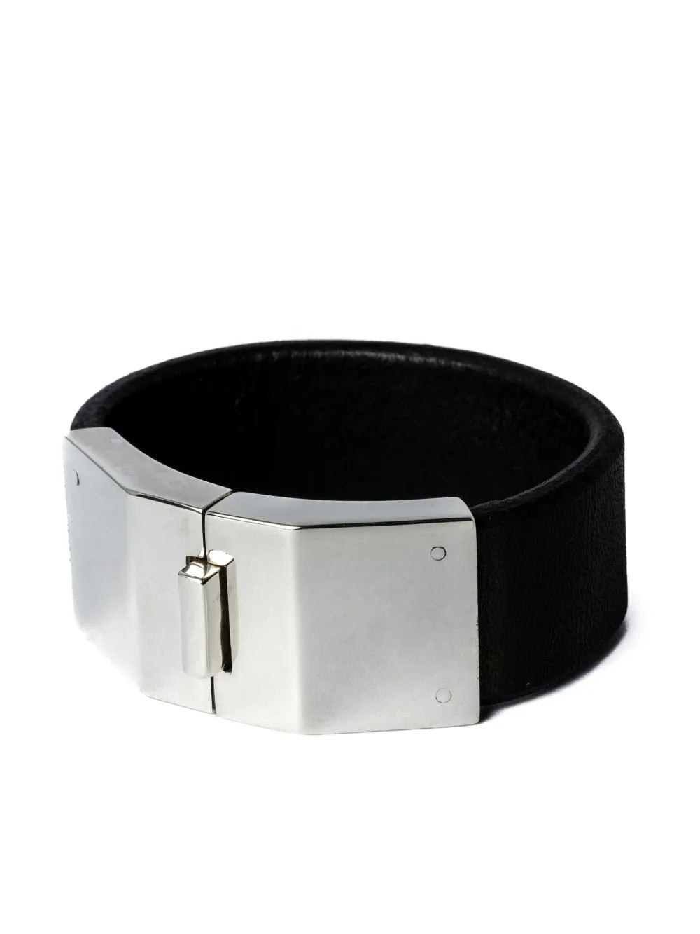 Black bracelet, front view