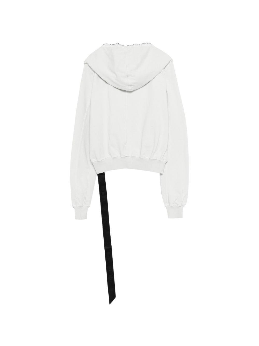 White hoodies, back view