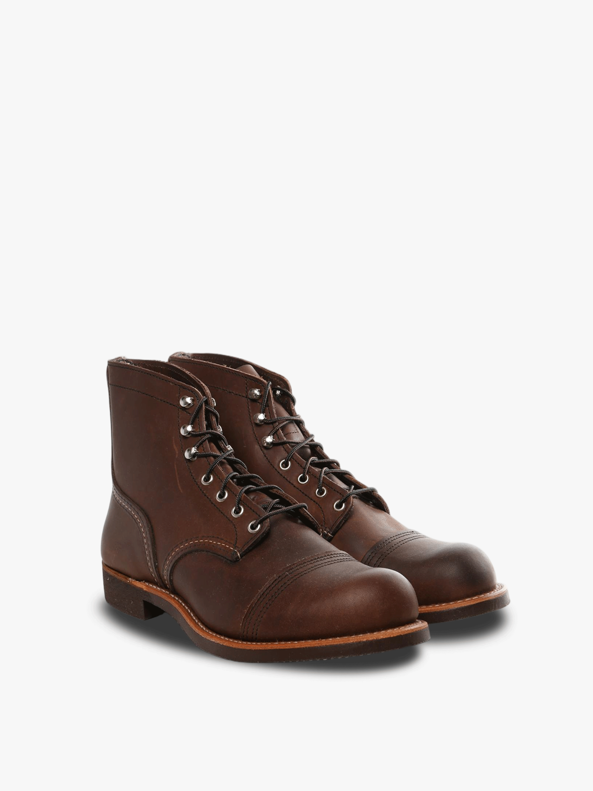 Brown boots, side view