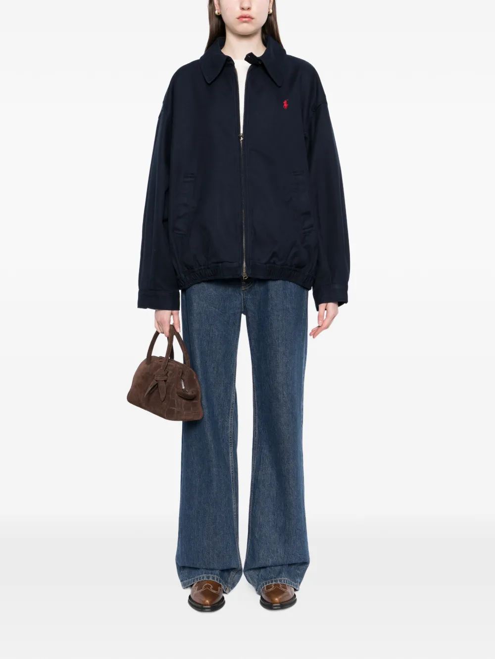 Navy jackets-coats, full body view