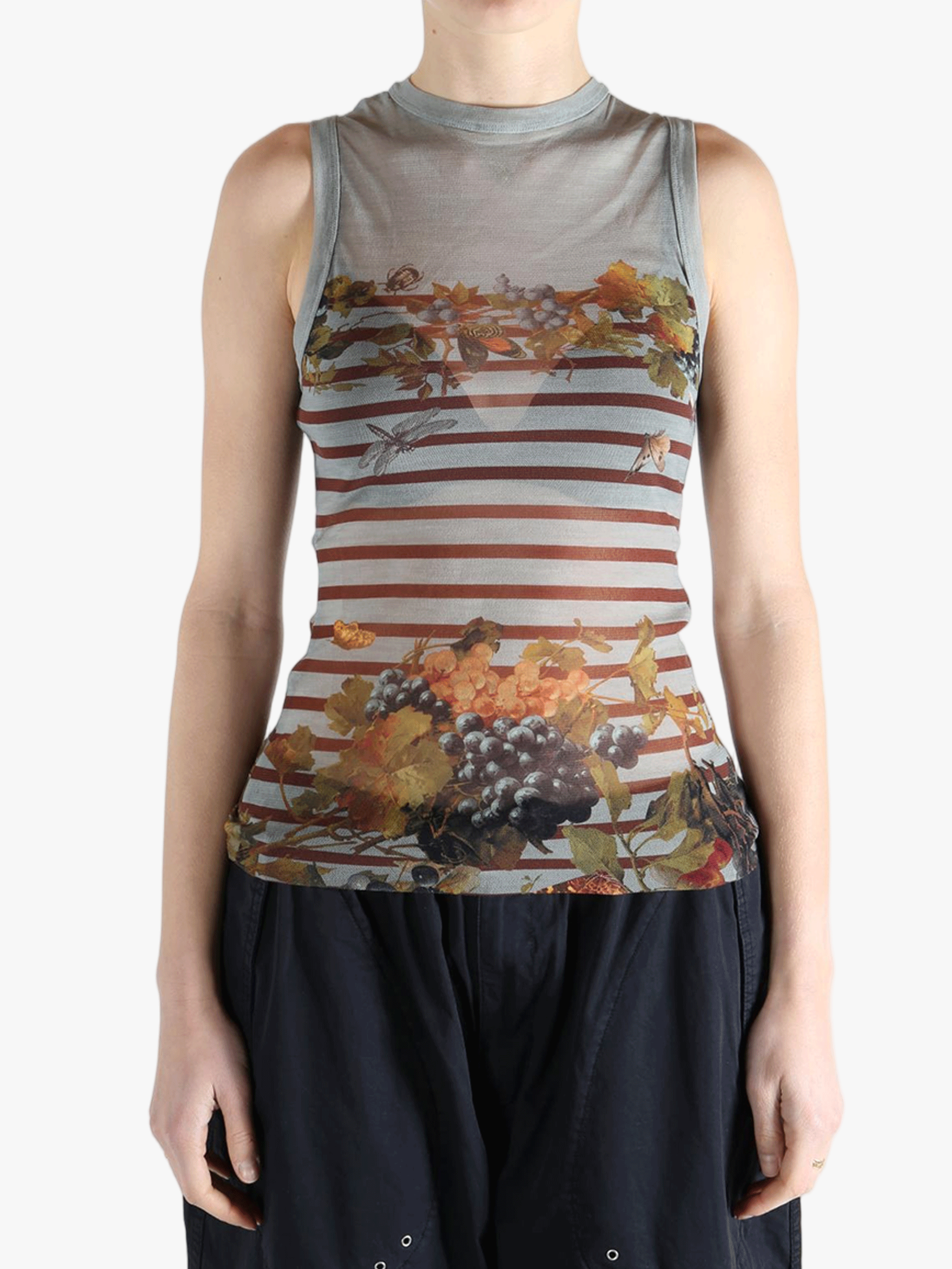 Blue top worn by a person, showing the top's fit