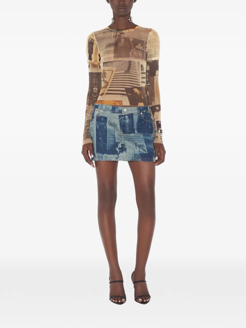 Red top,full body view