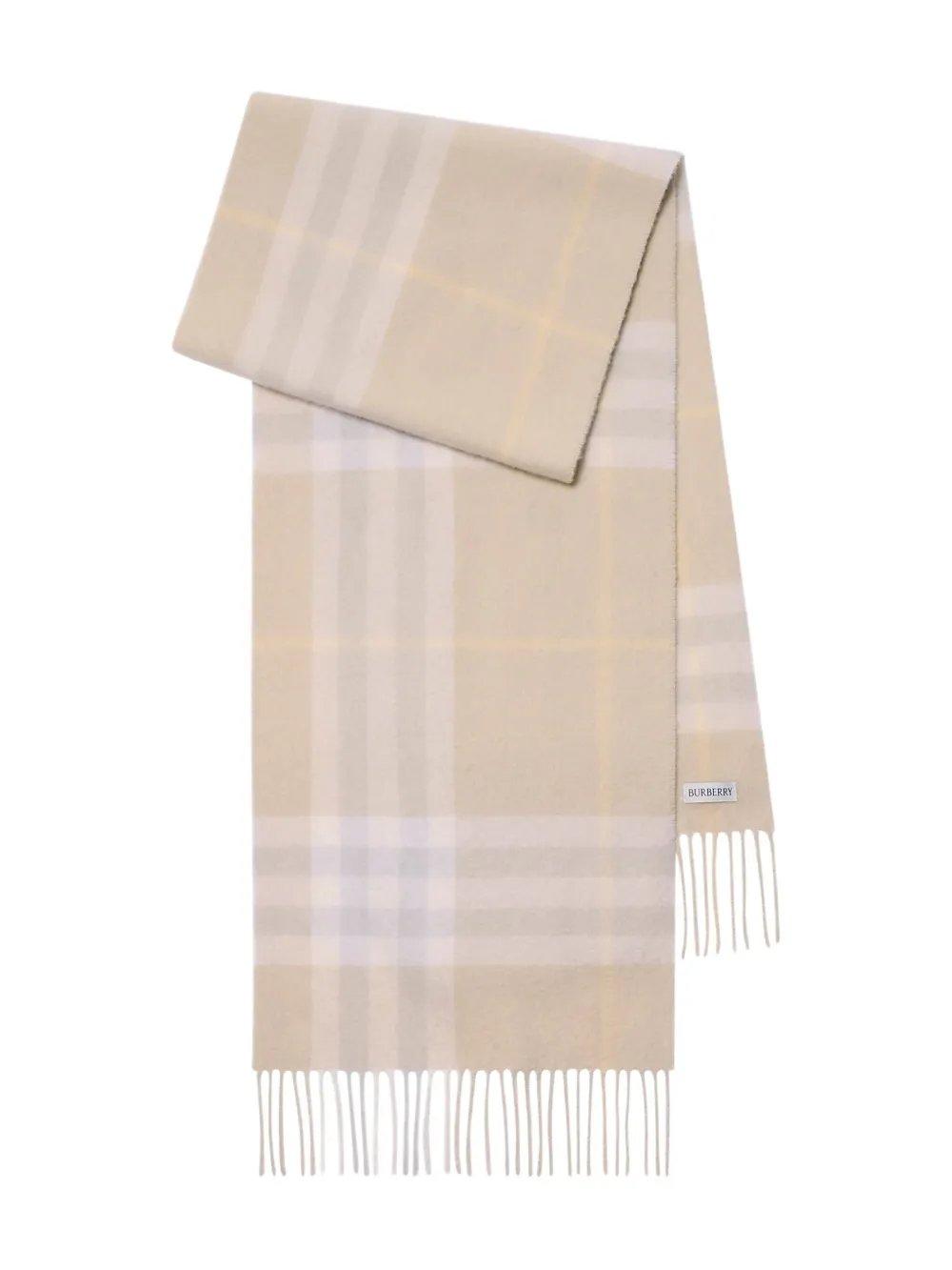 Tan scarf, front view
