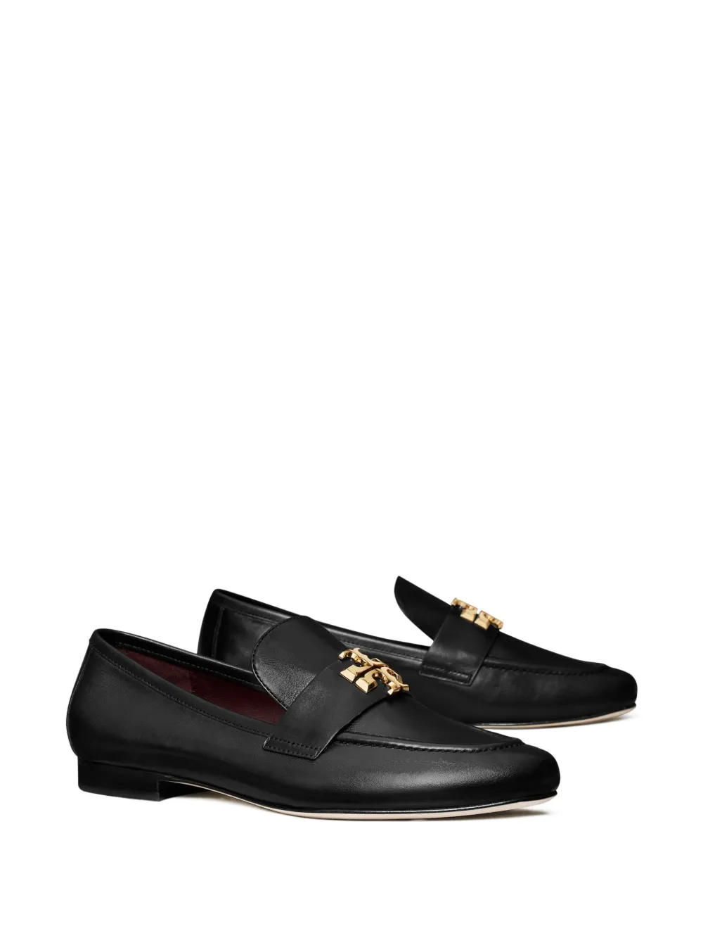 Black loafers-mules, side view