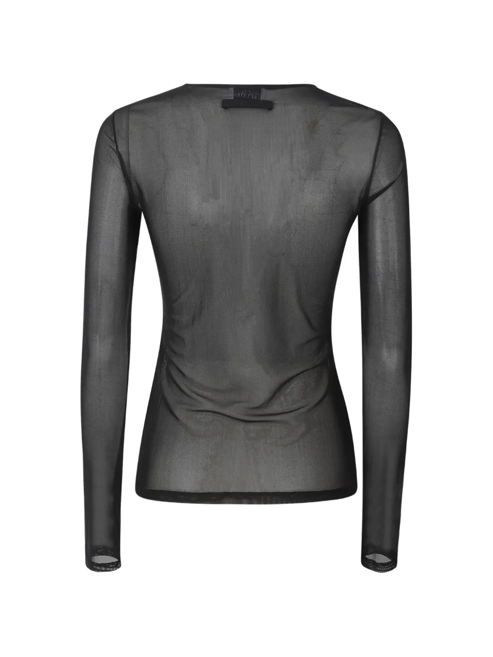 Black top, back view