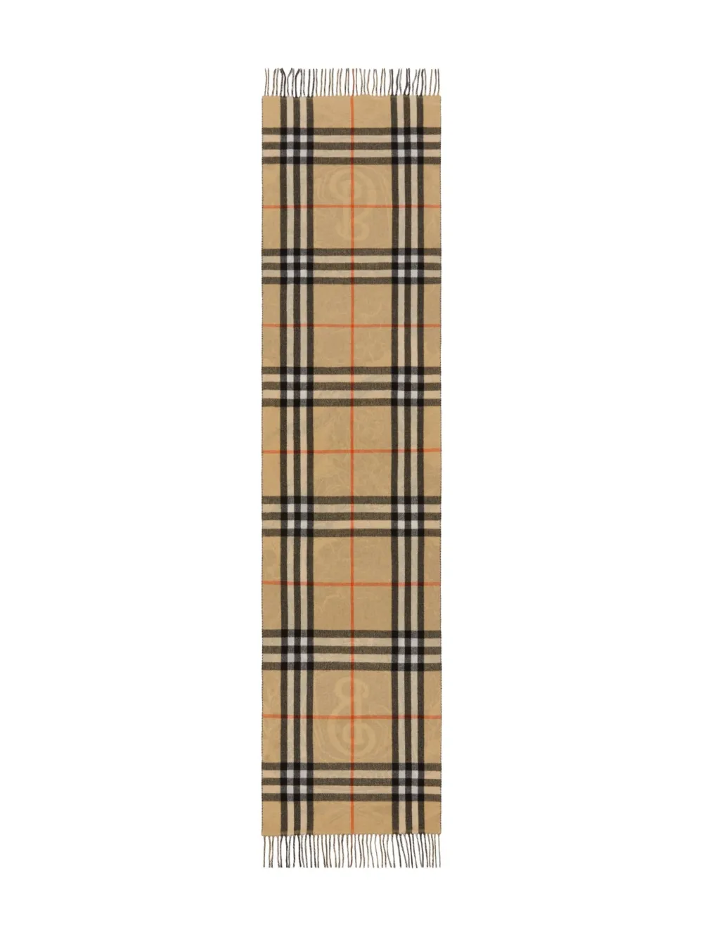 Tan scarve, back view