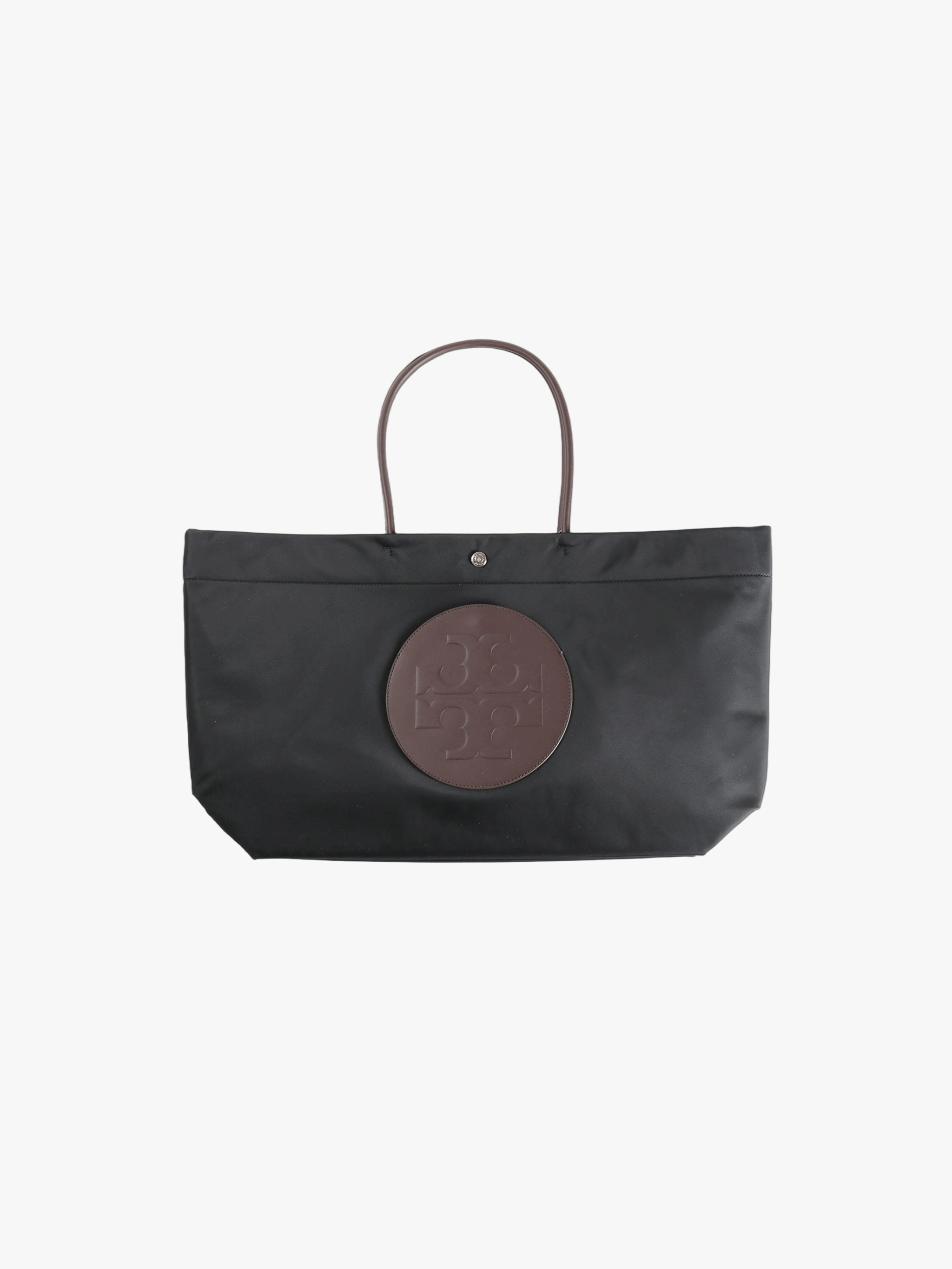 Black tote bag,front view